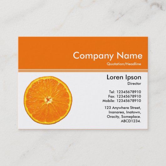 Färben Sie Titel III v2 - Orange (F66C01) - Visitenkarte (Vorderseite)