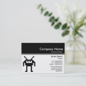 Färben Sie Titel III v2 - Schwarzes - Nanobot Visitenkarte (Stehend Vorderseite)