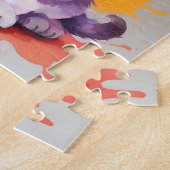 Farben Splash Wasserfarbe Katze Puzzle (Seite)