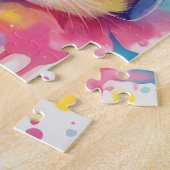 Farben Splash Wasserfarbe Katze Puzzle (Seite)