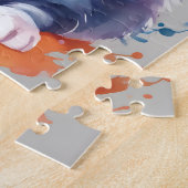 Farben Splash Wasserfarbe Katze Puzzle (Seite)