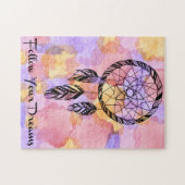 Farben-Spritzen folgen Ihren Träumen 11x14 Puzzle (Horizontal)