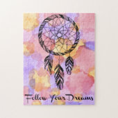 Farben-Spritzen folgen Ihren Träumen 11x14 Puzzle (Vertikal)