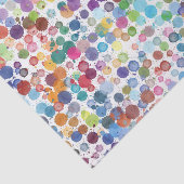 Farben-Spritzer spritzt Seidenpapier (Ausschnitt)