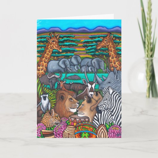 Farben Südafrikas Grußkarte Karte (Vorderseite)