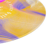 Farben, Text, Bild oder Logo Schneidebrett (Ecke)