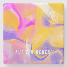 Farben, Text, Bild oder Logo Steinuntersetzer