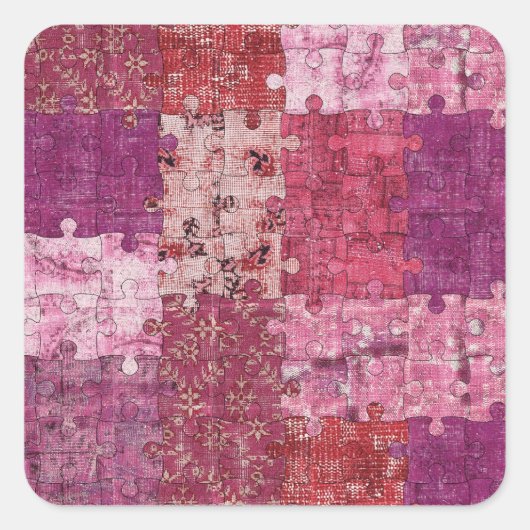 Farben Texturpuzzle Aufkleber (Vorderseite)