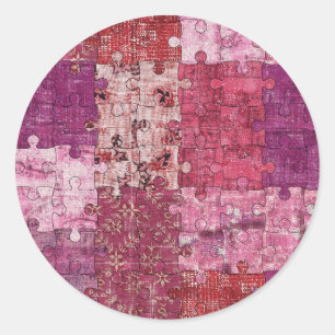 Farben Texturpuzzle Aufkleber