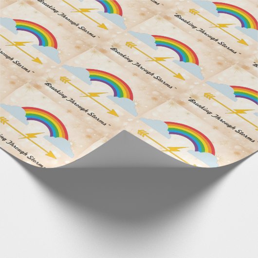 "Farben über Schatten" Geschenkpapier (Ecke)