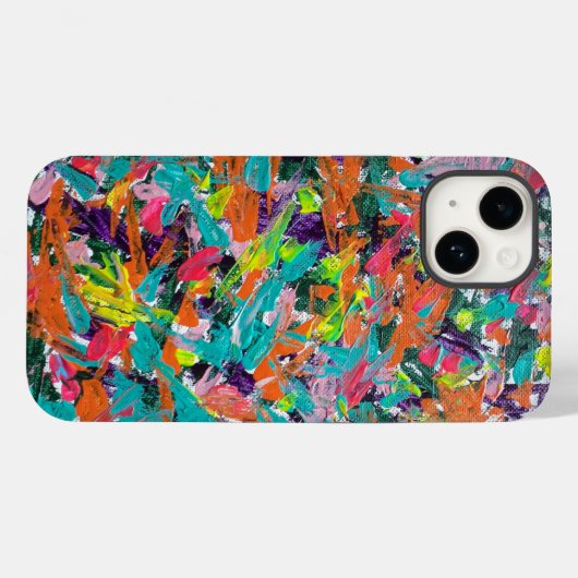 Farben und Ausdrücke in Acrylfarbe Case-Mate iPhone Hülle (Rückseite (Horizontal))