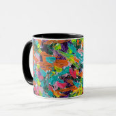 Farben und Ausdrücke in Acrylfarbe Tasse (Vorderseite Links)