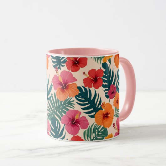 FARBEN UND BLUME TASSE (VorderseiteRechts)