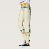 Farben und Creme-Trendy-Socken-Stil der 80er Jahre Leggings (Links)