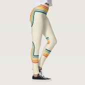 Farben und Creme-Trendy-Socken-Stil der 80er Jahre Leggings (Rechts)