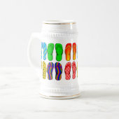 FARBEN UND GIPFELFLOPS BIERGLAS (Vorderseite Links)