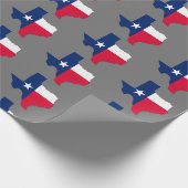 Farben und Kontur der Staatsflagge von Texas, Umsc Geschenkpapier (Ecke)