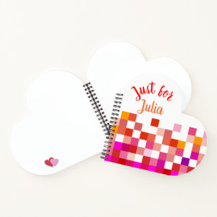 Farben und Monogramme Notizblock