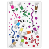 Farben und Punkte Klemmbrett (Rückseite)