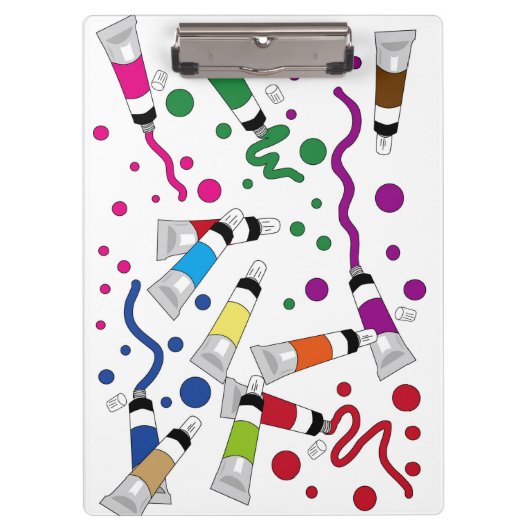 Farben und Punkte Klemmbrett (Vorderseite)