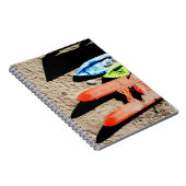 Farben und Schatten am Strand Notizblock (Rechte Seite)