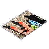 Farben und Schatten am Strand Notizblock (Linke Seite)