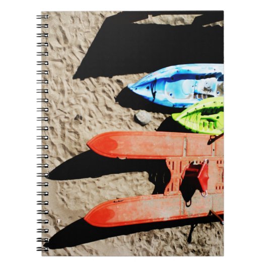 Farben und Schatten am Strand Notizblock (Vorderseite)