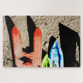 Farben und Schatten am Strand Puzzle (Horizontal)