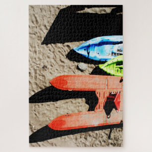 Farben und Schatten am Strand Puzzle