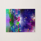 Farben und Sterne leuchten der Nacht Puzzle (Horizontal)