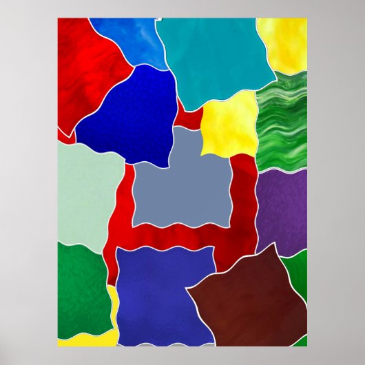 Farben und Uhren Poster (Vorne)