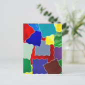 Farben und Uhren Postkarte (Stehend Vorderseite)