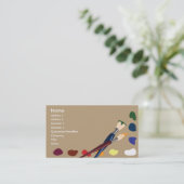 Farben - Unternehmen Visitenkarte (Stehend Vorderseite)