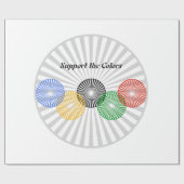 Farben unterstützen - geschenkpapier (Flach)