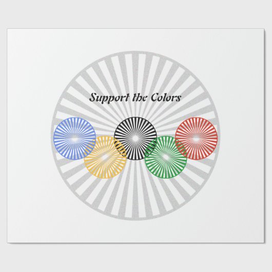 Farben unterstützen - geschenkpapier (Flach)