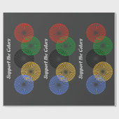 Farben unterstützen - geschenkpapier (Flach)