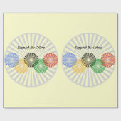 Farben unterstützen - geschenkpapier (Flach)