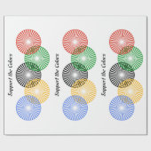 Farben unterstützen - geschenkpapier (Flach)