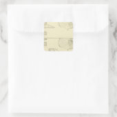 Färben, Veredeln, Strumpfwaren, Strick Quadratischer Aufkleber (Tasche)