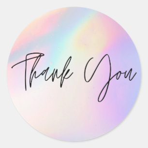 Farben Vielen Dank Runder Aufkleber