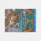 Farben von Afrika 30"x40" Fleece Blanket (Vorderseite (Horizontal))