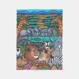 Farben von Afrika 30"x40" Fleece Blanket