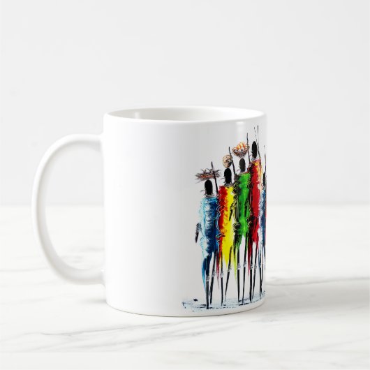 Farben von Afrika Kaffeetasse (Links)