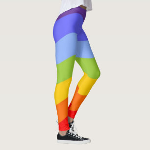 Farben von Chakras / Regenbogen - Wellen Leggings