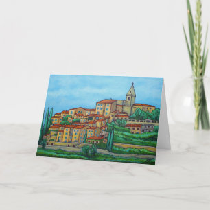 Farben von Crillon-Le-Tapferem, Provence-Gruß-Auto Karte
