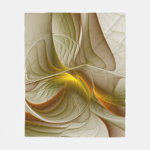 Farben von Edelmetallen, abstrakte fraktale Kunst Fleecedecke