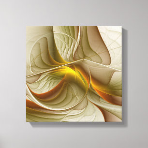 Farben von Edelmetallen, abstrakte fraktale Kunst Leinwanddruck