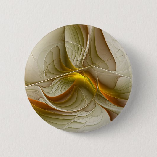 Farben von Edelmetallen, abstrakte Fraktalkunst Button (Vorderseite)