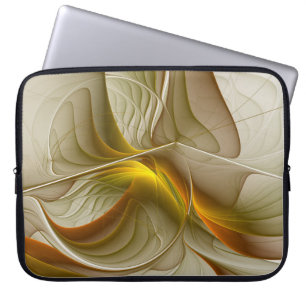 Farben von Edelmetallen, abstrakte Fraktalkunst Laptopschutzhülle