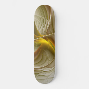 Farben von Edelmetallen, abstrakte Fraktalkunst Skateboard